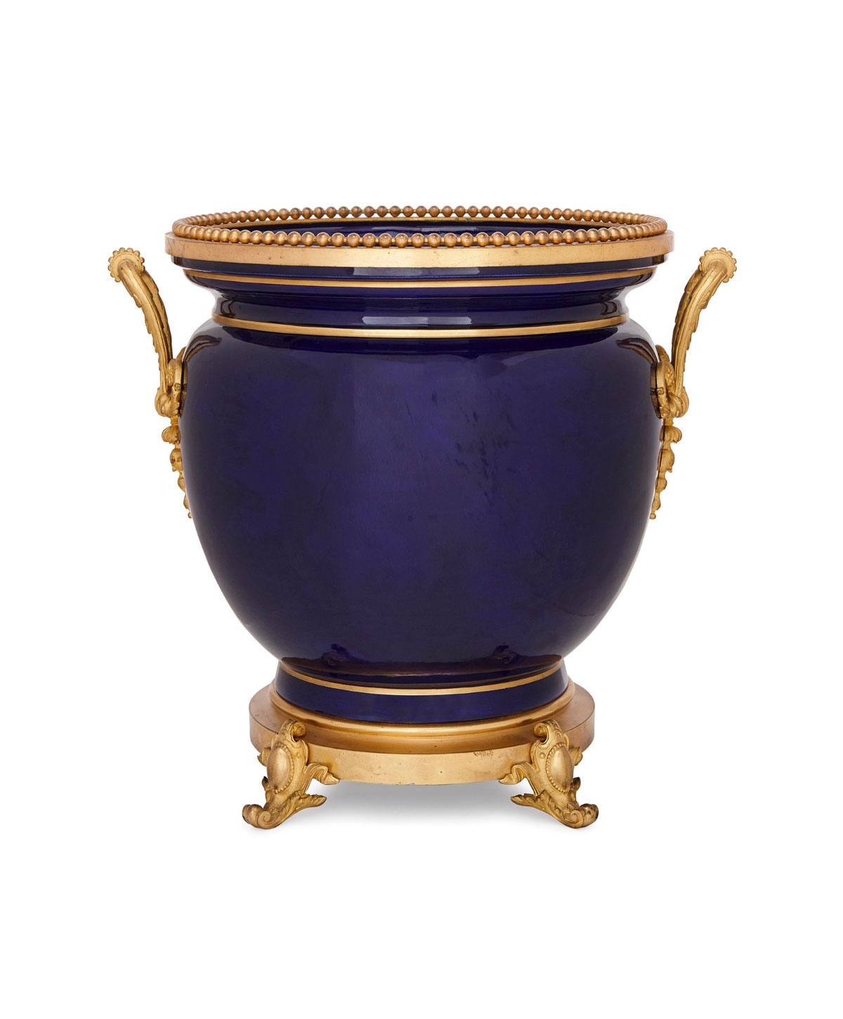 French Ormolu Mounted Sevres Style Jardiniere